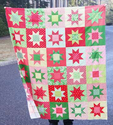 No Point Stars Quilt Pattern by Cluck Cluck Sew
