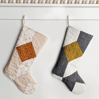 Quilted Christmas Stocking Pattern by Suzy Quilts