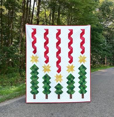 Scrappy Holiday Hemlocks Quilt Pattern by Monday Morning Designs