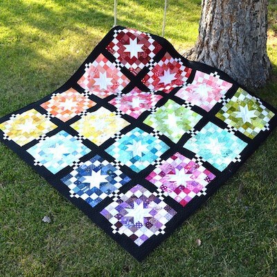 Scraptastic Stars Quilt Pattern by Happy Quilting Melissa