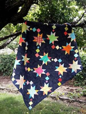 Shooting Stars Quilt Pattern by Aunt Ems Place