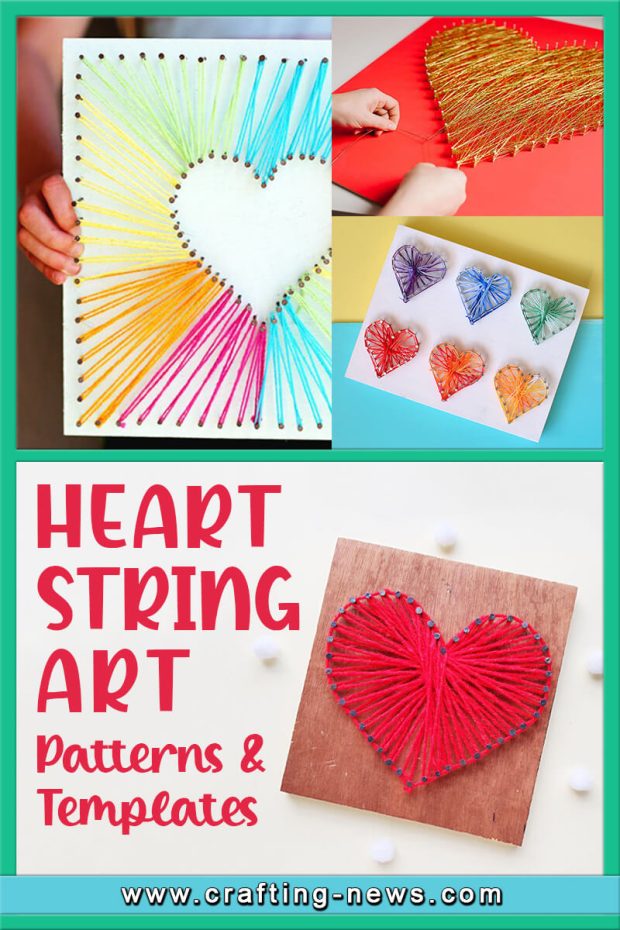 HEART STRING ART PATTERNS & TEMPLATES