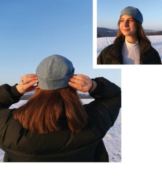 Beanie with Cuff Sewing Pattern by MagicalBeanie