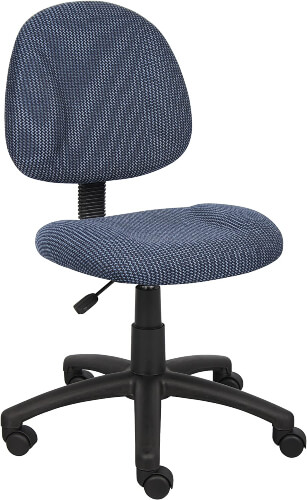 Boss Office Perfect Posture Delux Fabric Task Sewing Chair without Arms