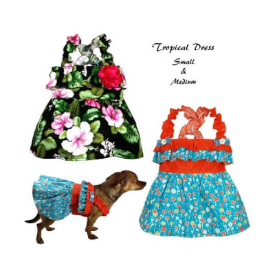 Tropical Dog Clothes Sewing Pattern by FancyCanine
