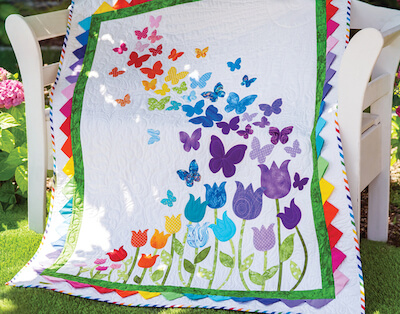 Blooming Butterflies Quilt Pattern by Shabby Fabrics