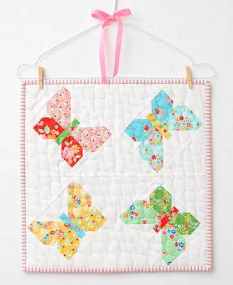 Butterfly Mini Quilt Pattern by Ellis And Higgs