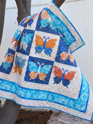 Free Butterfly Quilt Pattern by Pieced Brain