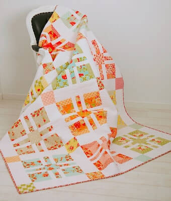 Candy Rose Quilt Pattern by Rachelle Denneny