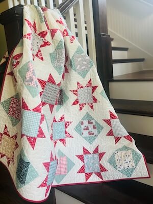 Charms And Stars Quilt Pattern by Easy Piecy Quilts LLC