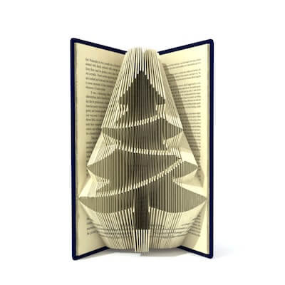 Christmas Tree Book Folding Pattern by Simplex Book Folding