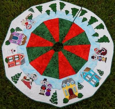 Christmas Tree Skirt Quilt Pattern by Ms P Designs USA