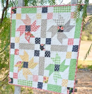 Country Flowers Quilt Pattern by Jedi Craft Girl