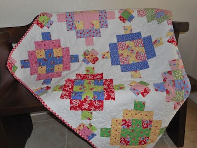 Cracklin Rosie Jelly Roll Quilt Pattern by Log Cabin Quiltery