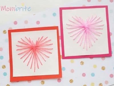 Easy DIY Heart String Art by Mombrite