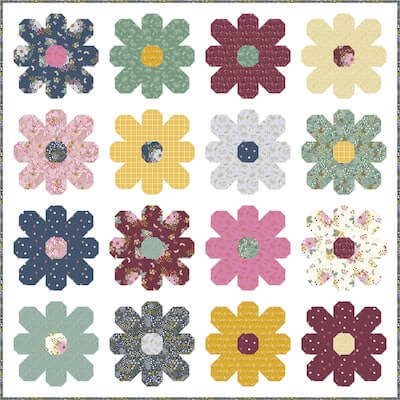 Flower Power Quilt Pattern by Kelli Fannin Quilts