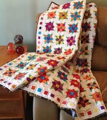 Flowers Squared Quilt Pattern by Connecting Threads