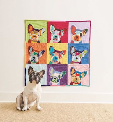 Frenchie Pop Quilt Pattern by Quilting Daily