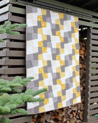 Geometric Patchwork Quilt Pattern by Shiners View