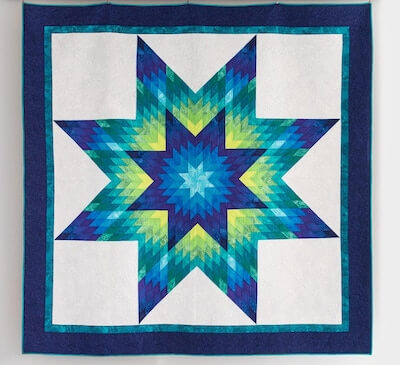 Glowing Lone Star Quilt Pattern by Slice Of Pi Quilts