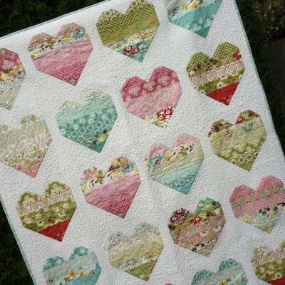 Heart Quilt Pattern by Mack And Mabel