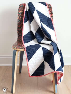 Herringbone Baby Quilt Pattern by Polkadot Chair