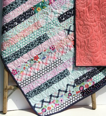 Jelly Roll Quilt Pattern by KB Landford Fabrics