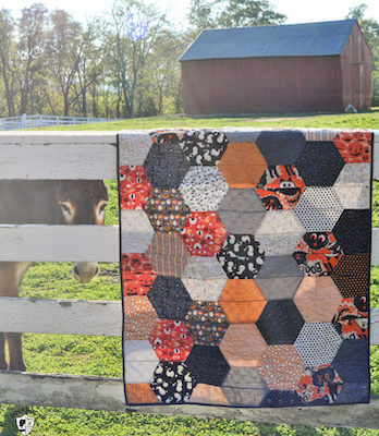 Large Hexagon Quilt Pattern by Polka Dot Chair