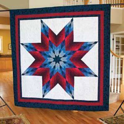 Lone Star Salute Quilt Pattern by Quilting Daily