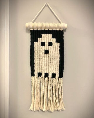 Macrame Ghost Wall Hanging by Marching North