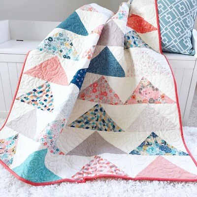 Minimal Triangles Quilt Pattern by Simple Simon And Company