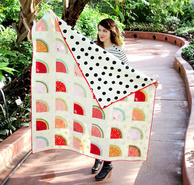 Mod Melons Free Quilt Pattern by Suzy Quilts