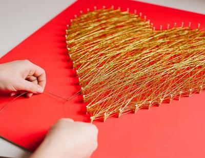 Modern String Art Heart by HGTV