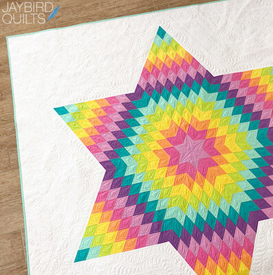 Nourish Lone Star Quilt Pattern by Jaybird Quilts