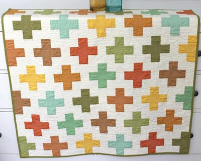 On The Plus Side Jelly Roll Quilt Pattern by Orange Dot Quilts