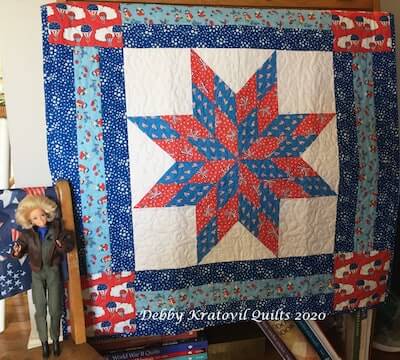 One Block Lone Star Quilt Pattern by Quilter By Design