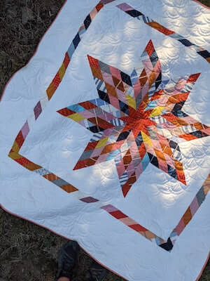 Patchwork Lone Star Quilt Pattern by Plains And Pine