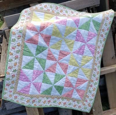 Pinwheel Baby Quilt Pattern by Becky's Quilt Designs