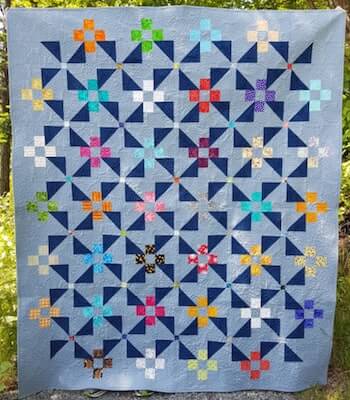 Pinwheel Garden Quilt Pattern by Devoted Quilter