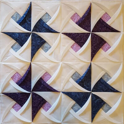 Pinwheel Surprise Quilt Block Pattern by Jaded Spade Creations
