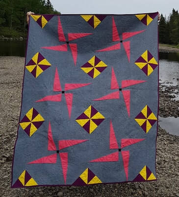 Pinwheel Whirl Quilt Pattern by Devoted Quilter