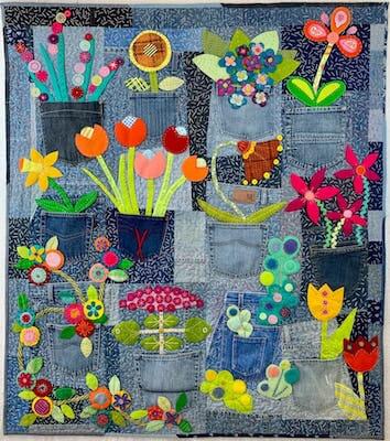 Pocket Full Of Posies Floral Quilt Pattern by Rachael Daisy Design