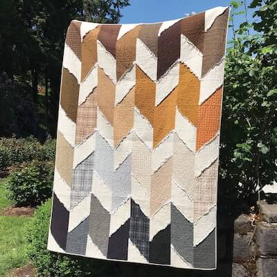 Ragged Flashback Quilt Pattern by Orange Dot Quilts