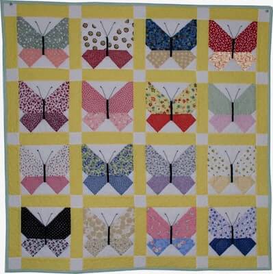 Retro Butterfly Quilt Pattern by Quilting Up A Creek