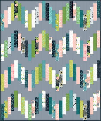 Ridiculouosly Easy Jelly Roll Quilt Pattern by From Bolt To Beauty
