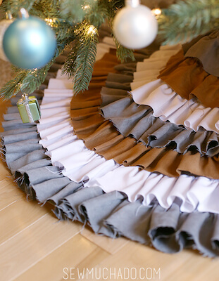 Ruffled Tree Skirt by Sew Much Ado