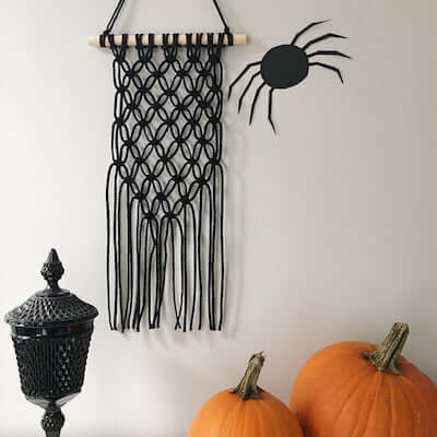 Spooky Macrame Wall Hanging by Brooklyn Craft Company