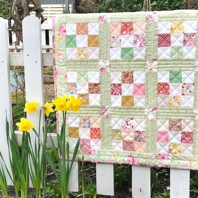 Spring Nine Patch Quilt by Helen Philipps Designs
