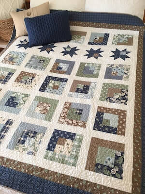 Star Watch Jelly Roll Quilt Pattern by Carried Away Quilting