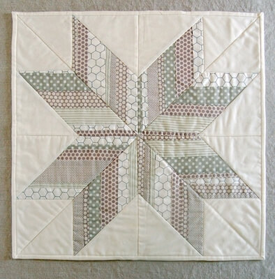Striped Lone Star Quilt Pattern by Purl Soho